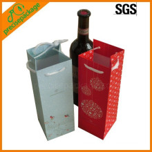 reutilizável venda quente sacos de garrafa de vinho de papel de corda de algodão barato